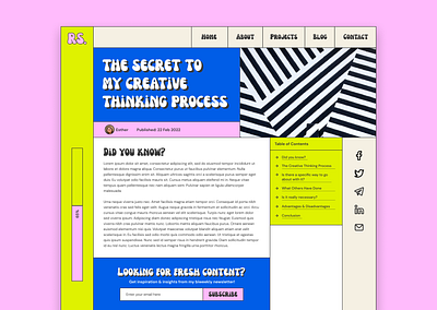 Daily UI #035 - Blog Post blog page blog page design blog post blog post design blog post page creative design daily ui 035 daily ui day 35 dailyui single blog post design single blog post page ui ui design ux design web design