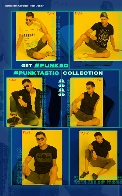 Punk Instagram Posts Design - Punktastic Collection graphic design