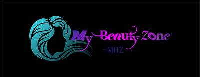 That's her beauty zone design flat logo typogaphy vector
