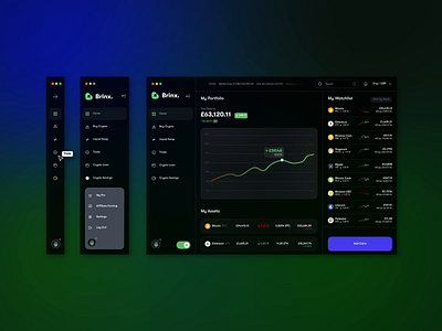 Cryptocurrency Trading Platform - Interaction 3d animation bitcoin branding crypto cryptocurrency dashboard design dogecoin ethereum finance logo motion graphics nft smart contract token ui vector web 3.0