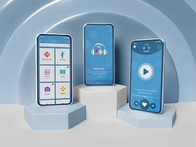 English Learning App user interface design