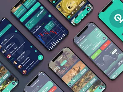 Crypto App Design user interface design