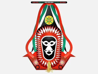 “KUKERI” is a Bulgaria's Bizarre Festival of Monsters artist bulgaria character design flat design illustration kuker kukeri masks monster terrible vector
