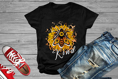 Be Kind Sublimation always bee design flower graphic design happy mother day illustration shirt svg t shirt tshirt