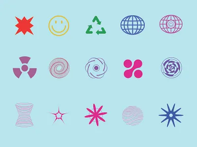 Icons - Rave Graphics abstract digital design icon design vector design