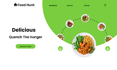 Food Hunt website Design design ui ui design website