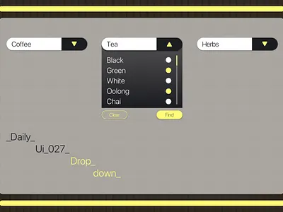 Daily UI #027 Dropdown 027 app branding dailyui dailyui027 design dropdown figma graphic design illustration interaction interface logo sketch ui uidesign uiux uxdesign