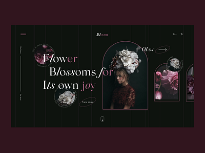 Flower Shop Landing Page app art branding clean design flower shop flowers grotesque landing page minimalism mobile design shop ui ui ux uiux user experience user interface ux web design website