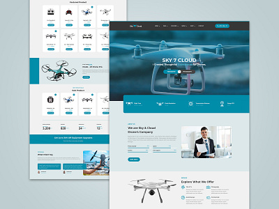 Sky&Cloud - Drone Aerial Photography & Videography Elementor Tem ui ux website woocommerce