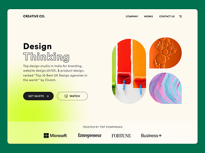 Design Thinking Studio animation branding graphic design ui