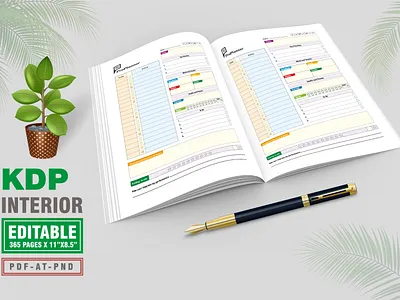 Daily Planner graphic design illustration package design print design vector