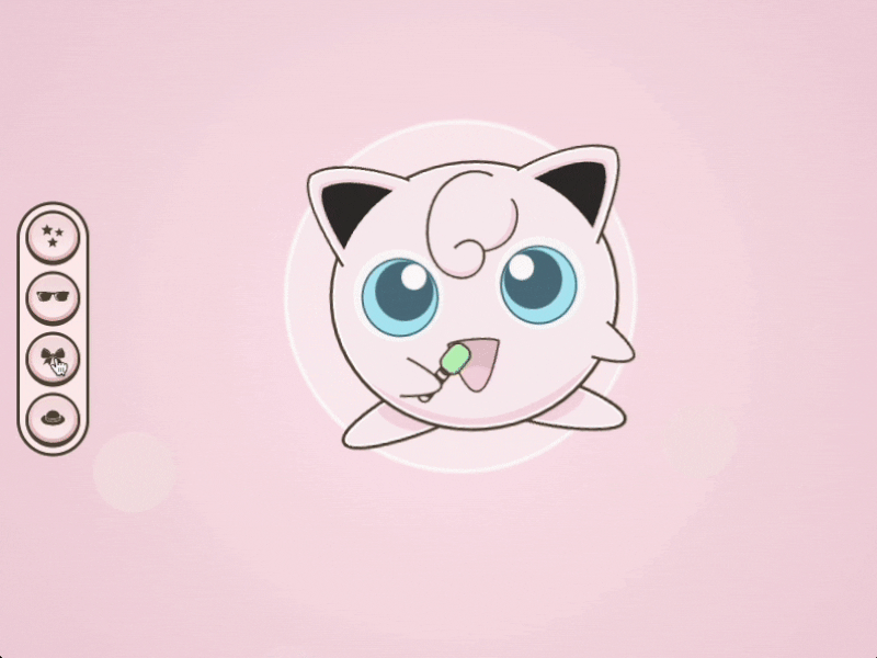 Interactive Jigglypuff (づ｡◕‿‿◕｡)づ ♫ ♫ ♫ animation codepen css design illustration interactive javascript jigglypuff motion pokemon svg