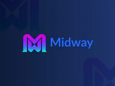 Midway logo branding branding design creative design geomatric graphic design illustration lettering logo logo design logo inspiration logo mark middle minimalstyle product travel typography way