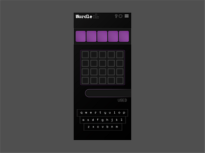 Wordle UI/UX Redesign dark interface mobile redesign ui ux weekly warmup wordle wordle design wordle interface wordle redesign