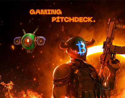 Gaming Pitchdeck | NFT Shooting Based Game graphic design manipulation pitchdeck powerpoint