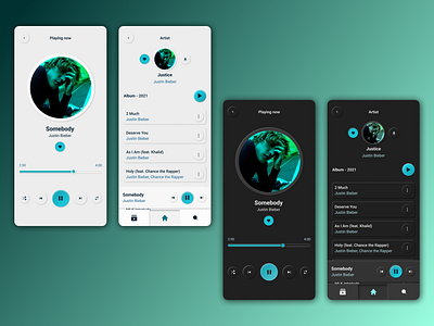 UI Marathon - #12 Challenge app challenge daily daily ui design justice justin bieber maraton ui mockup music music player service design club ui