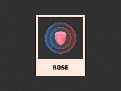 Rose! brand brand identity branding figma flower glow gradient grain icon illustration logo logo design mark pink poster red rose symbol texture vintage