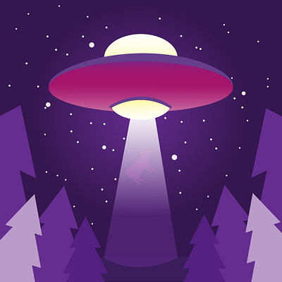 UFO kidnapped a cow fantasy