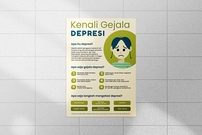 Posters Symptoms of Depression design graphic design illustration typography vector