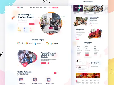 Digital Agency Landing Page marketing agency