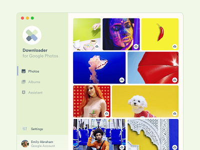 Photo Uploader for Google design mac app microsoft ui ux windows 11 windows app