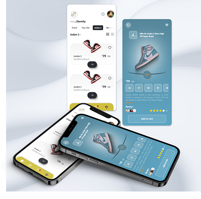 Jordan 3d app design ui ux