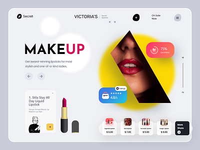 Beauty products Shopify Web design e commerce ecommerce lipstick shopify shopify dropshipping shopify store shopify website store ui woocommerce