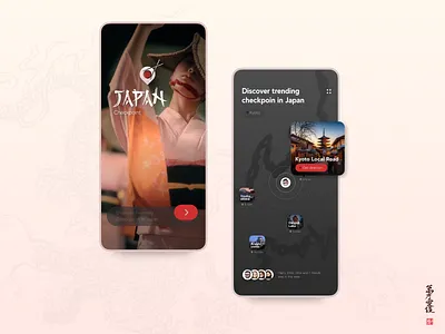 Japan expolre app app design explore ios japan minimalism mobile travel ui ui design ux ux design