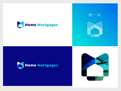 Home Mortgages branding building design home house icon illustration logo real estate vector