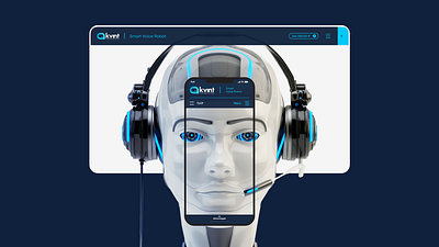 Smart Voice Robot / KVINT interface react robot ui ux voice web