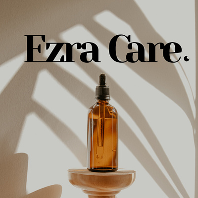 Ezra Care Skincare Logo branding design graphic design icon illustration logo typography ui ux vector