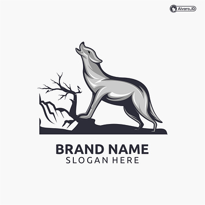 wolf logo illustration animals animation branding design graphic design icon illustration logo vector wolf