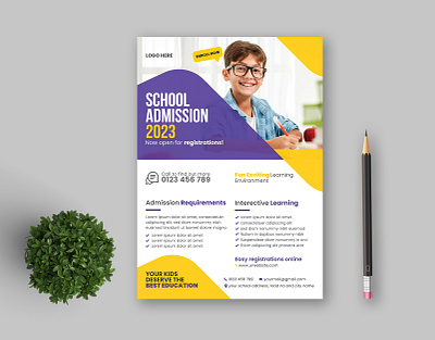 Professional School Admission Flyer Design Template admission summer camp