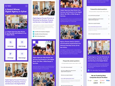 Digital - A Digital Agency Landing Page. advertising creative agency digital digital agency interaction design markeing uiux web design
