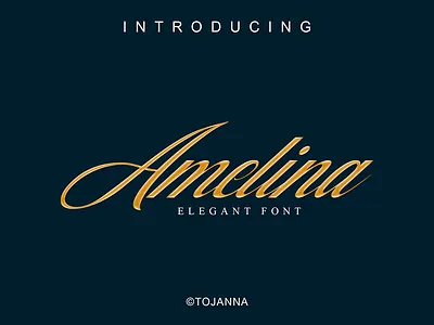 Amelina font free hand script typeface