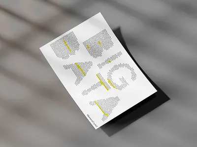 Memery Crystal "Big Data" ad advert advertisement brand brand design brand identity branding brochure design editorial print print design typographic typography