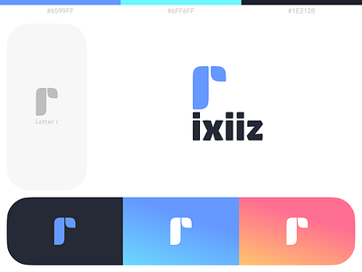 Branding | rixiiz aesthetic logo border radius branding branding design corners design letter r logo logo design r r logo rixiiz simple logo