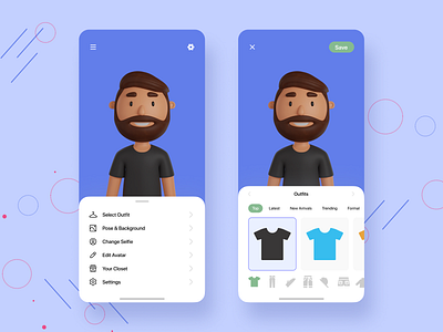 Virtual Clothing App / Platform app app design avatar design clothing app clothing app ui design digital metaverse mobile design nfts ui design uiux virtual virtual clothing app virtual reality