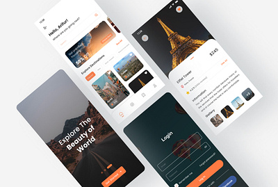 Travel App UI Design app design branding graphic design travel app travel app ui ui ui design ui us designer ui ux ui ux design ux ux ui