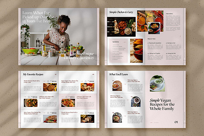 Recipe Cookbook Templates Indesign baking blogger branding brochure chef cookbook cooking design ebook food foodie indesign kitchen magazine recipe recipe cookbook recipe cookbook templates recipes restaurant template