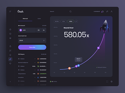Betting Platform bets betting platform casino crypto crypto bets dashboard design game interface ui user interface ux