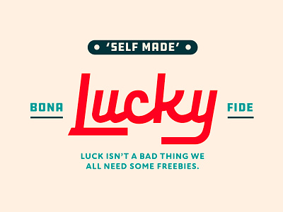 Luck Hand Lettering hand lettering l lock up l logo letter l letter l lock up letter l logo lock up logo logotype luck procreate typography vector wordmark