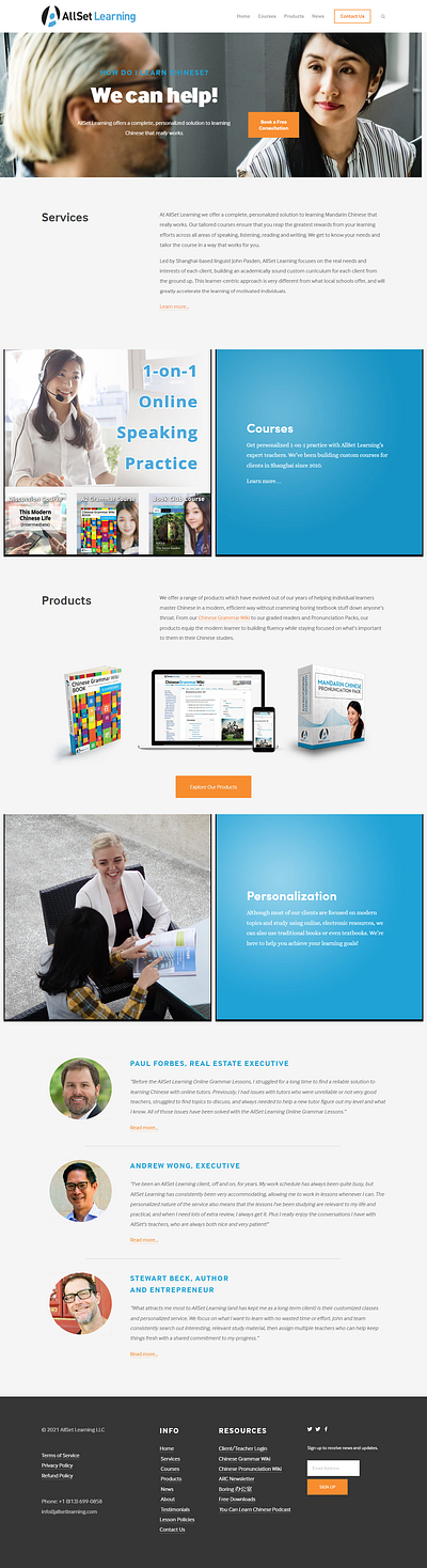 AllSet Learning Wix Landing Page Design design editor x squarespace ui web swatchers wix wix business wix website wordpress