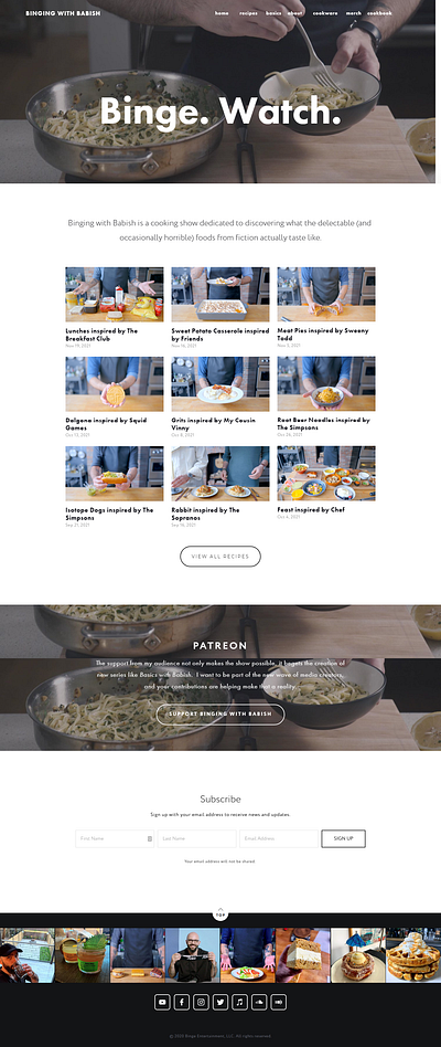 Binging With Bab Squarespace Landing Page design editor x squarespace ui web swatchers wordpress