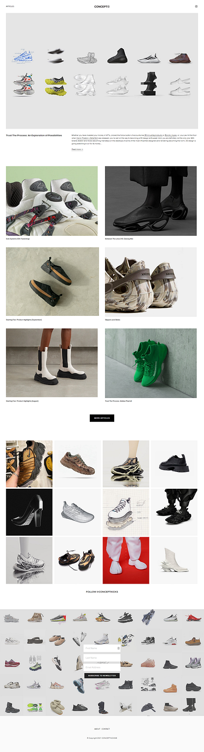 CONCEPTKICKS Squarespace Landing Page design editor x squarespace ui web swatchers