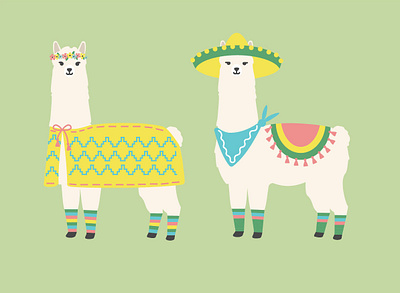 Alpacas alpaca animals illustration vector