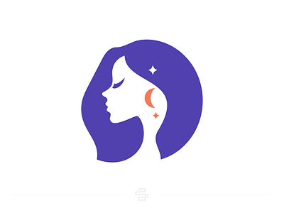 Beauty Star beautiful beauty beauty care care design flat icon lady logo minimal vector woman