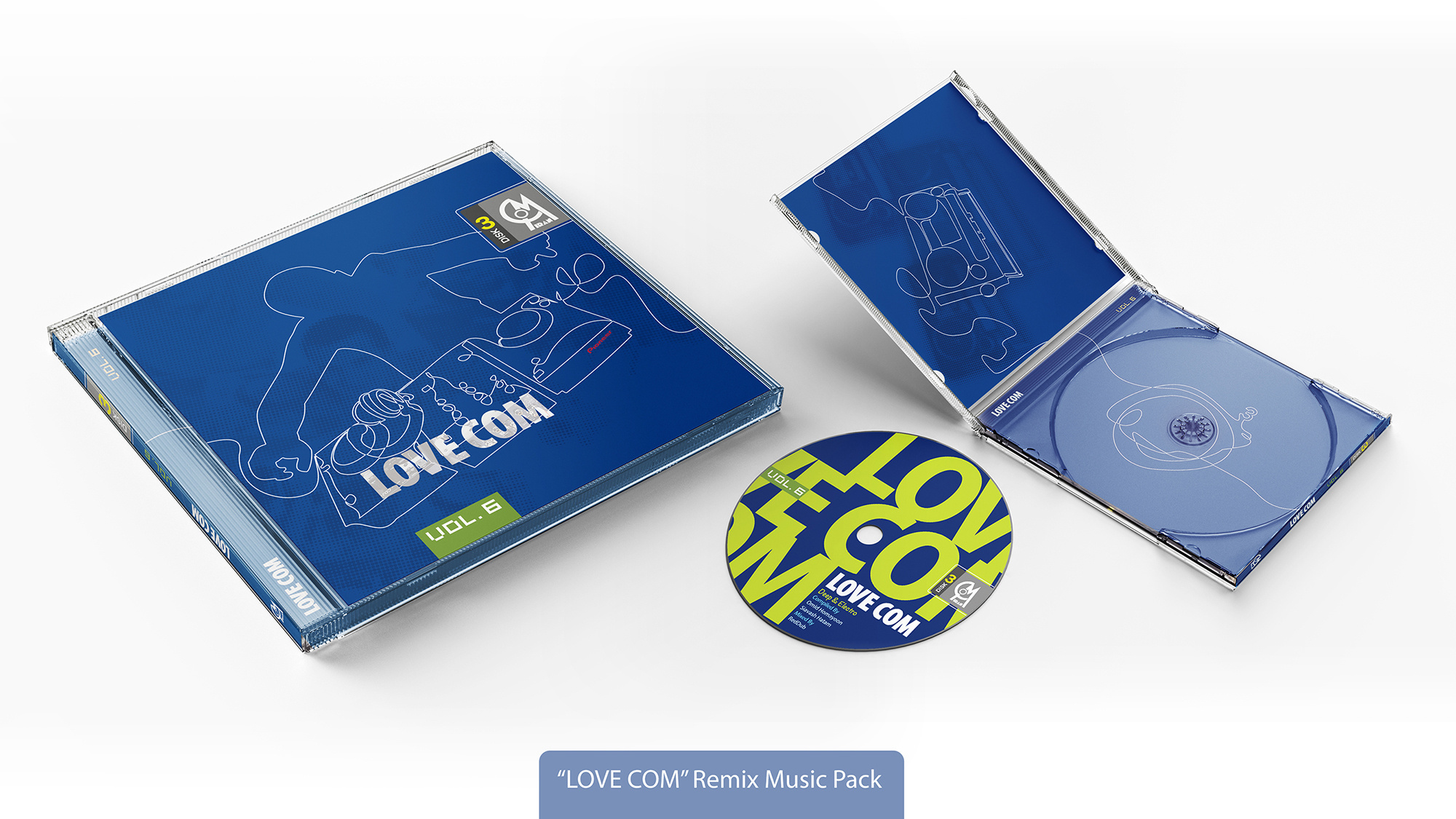 Example of LOVE COM v.6 (Remix music collection)