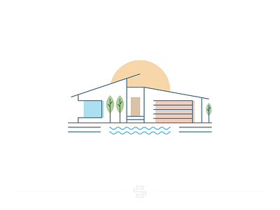 Modern Designs architecture build building construction design flat home house icon illustration logo luxury minimal real estate rent vector