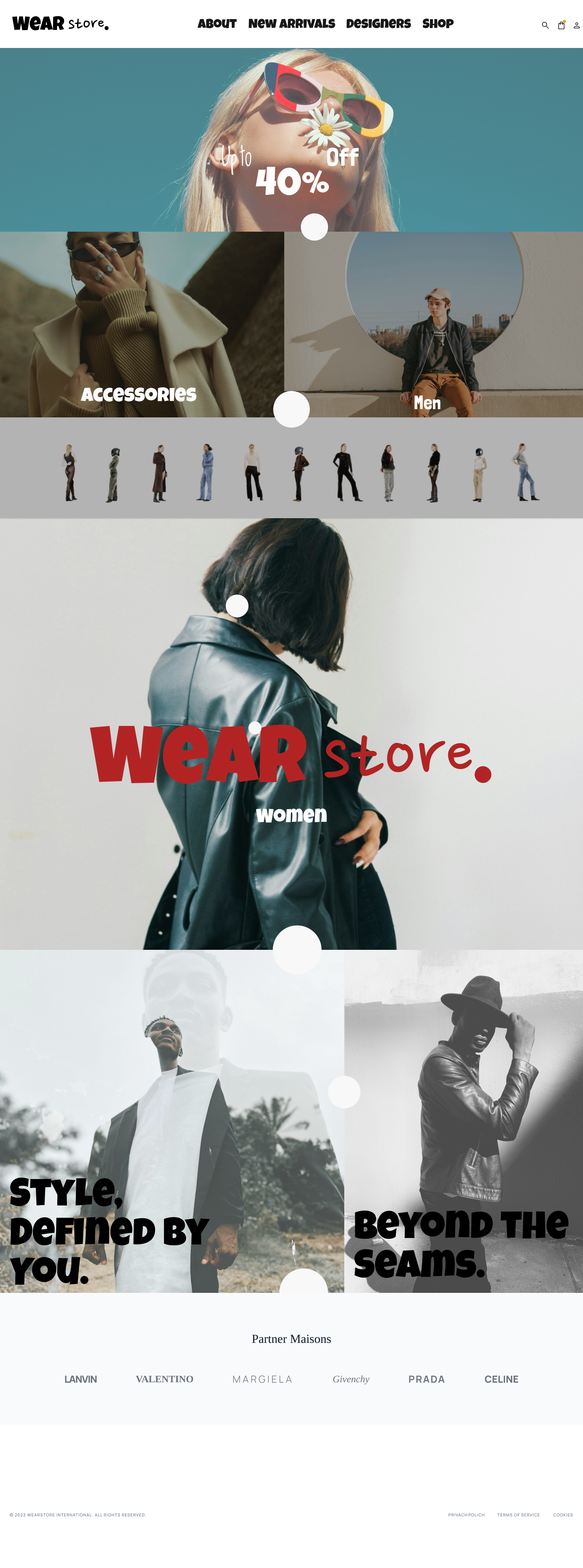 Fashion landing page design fashion homepage landing modern page store typography ui uidesign uiux uxdesign web webdesign